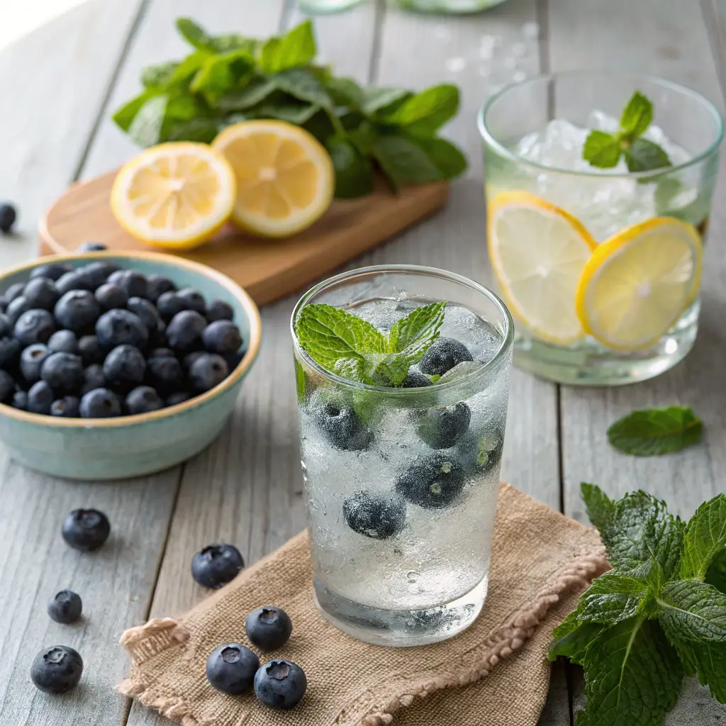 Lemon Blueberry Mocktail: 3-Minute Magic in Every Glass 7 ingredients frozen blueberries fresh lemon m