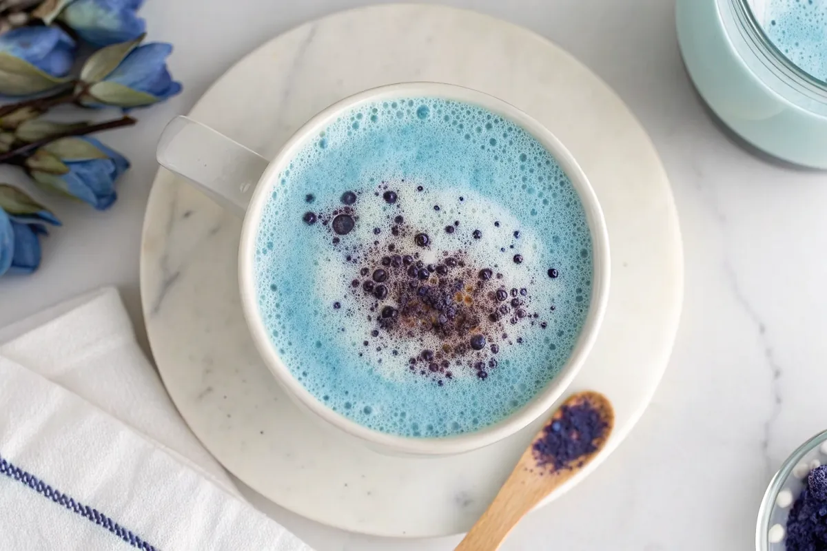 Perfect Butterfly Pea Flower Tea Latte (Blue Matcha)