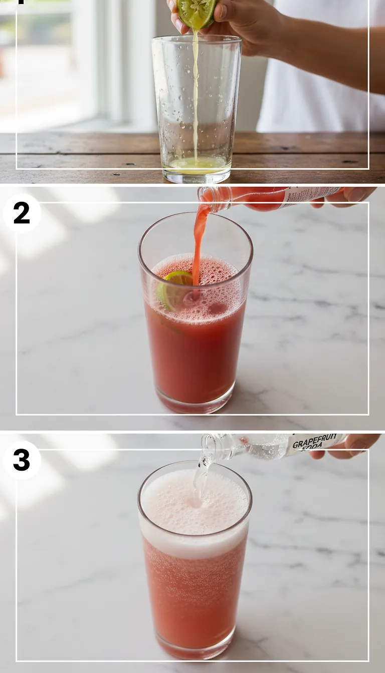 Zero-Proof Paloma Recipe | DrinkSmart - Easy Refreshing Mocktail 3 Step-by-Step Instructions for Zero-Proof Paloma