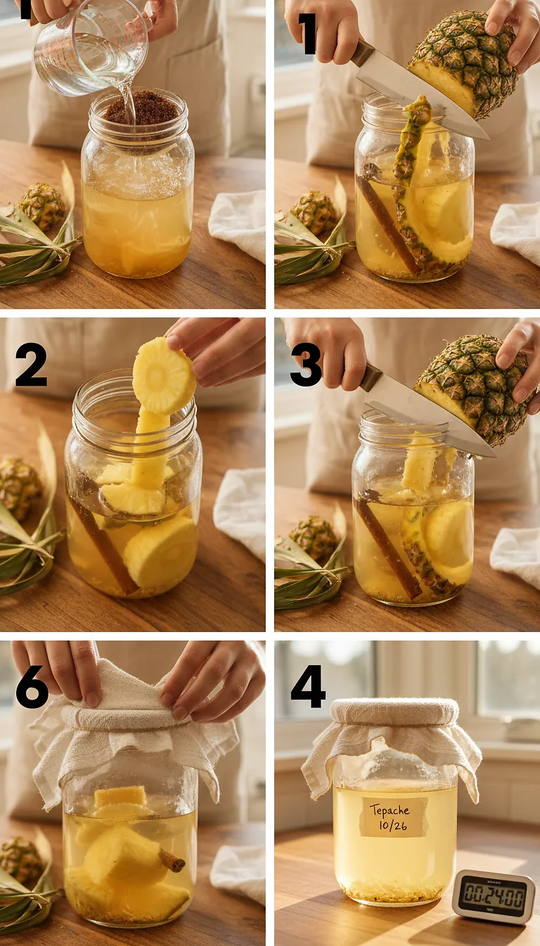 Tepache - Table Magazine: Easy Fermented Pineapple Drink Recipe 3 Step-by-Step Instructions for Tepache