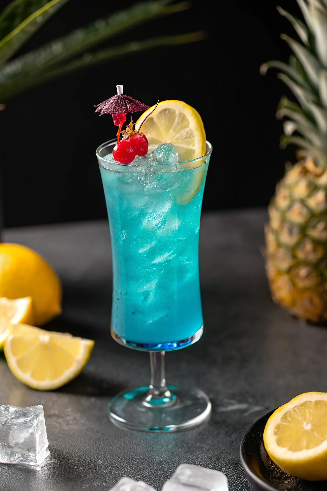Perfect Blue Lagoon Mocktail