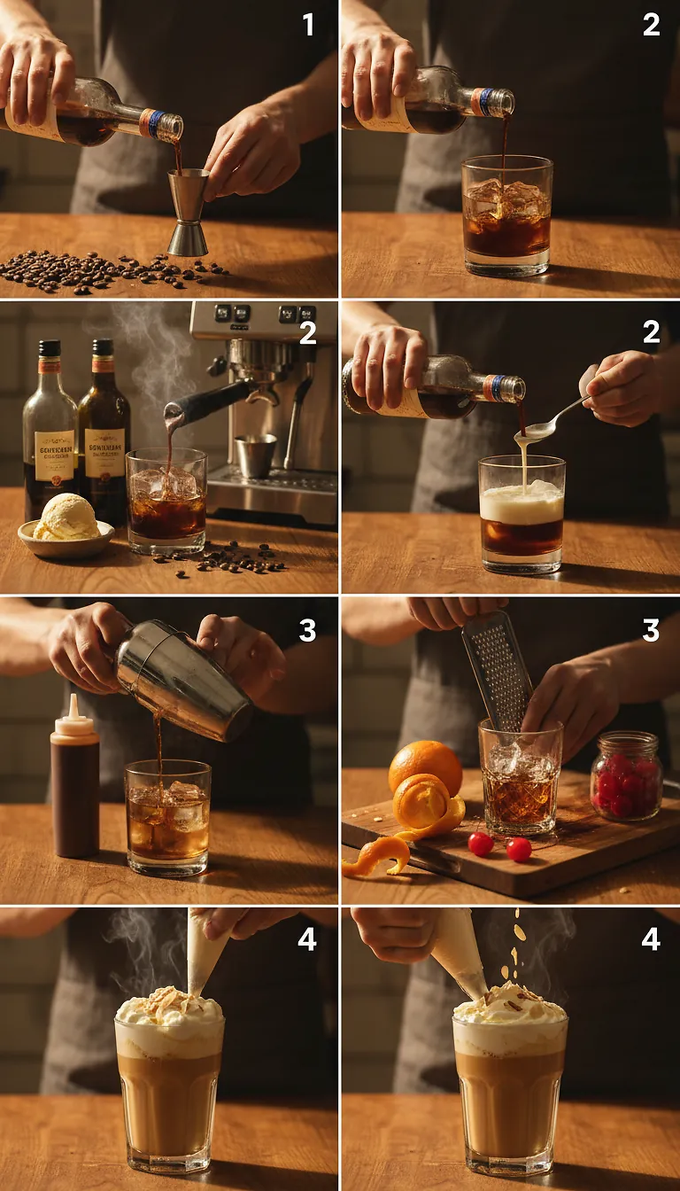 Step-by-Step Instructions for 6 romantic coffee cocktail recipes