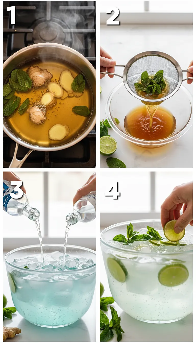 Step-by-Step Instructions for Moscow Mules Recipe with Mint Leaves