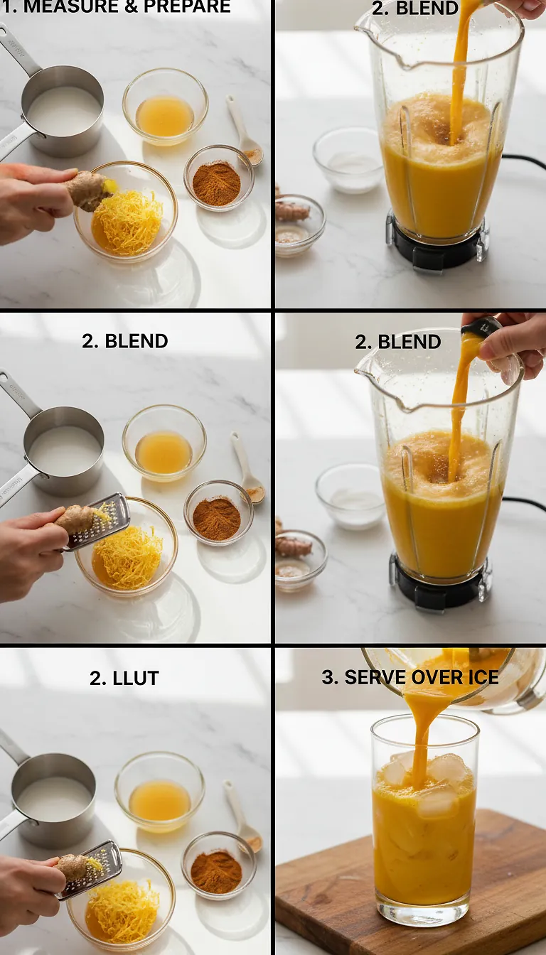 Step-by-Step Instructions for Golden Ginger Drink