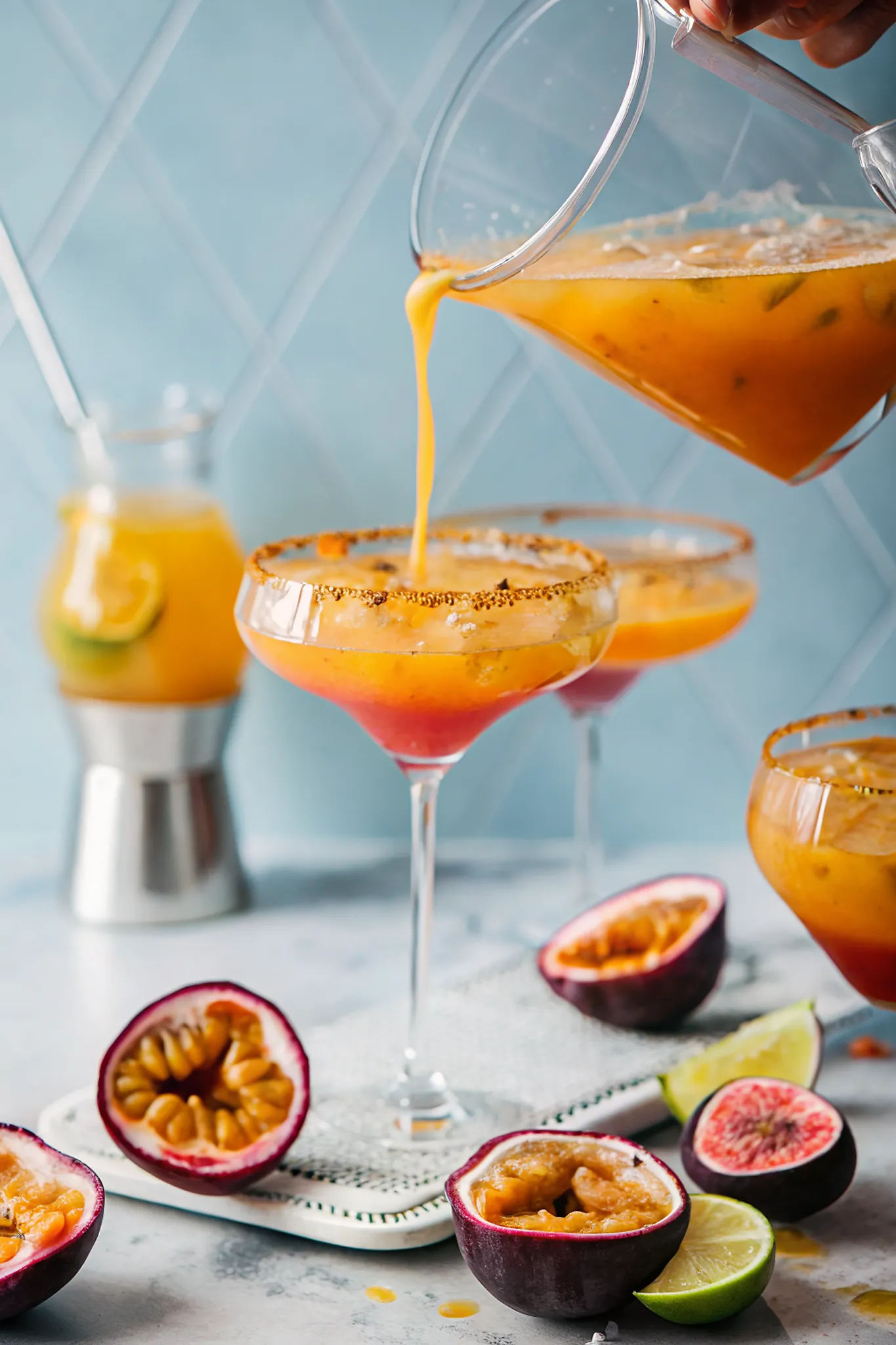 Perfect Spicy Passion Fruit Mocktail AKA Mockarita