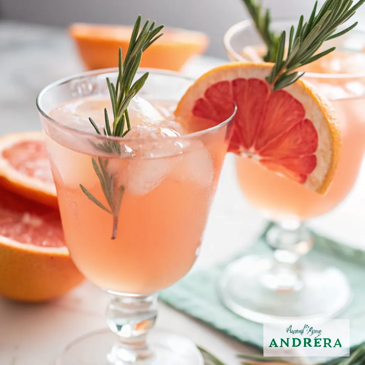 Perfect Sparkling Grapefruit Mocktail
