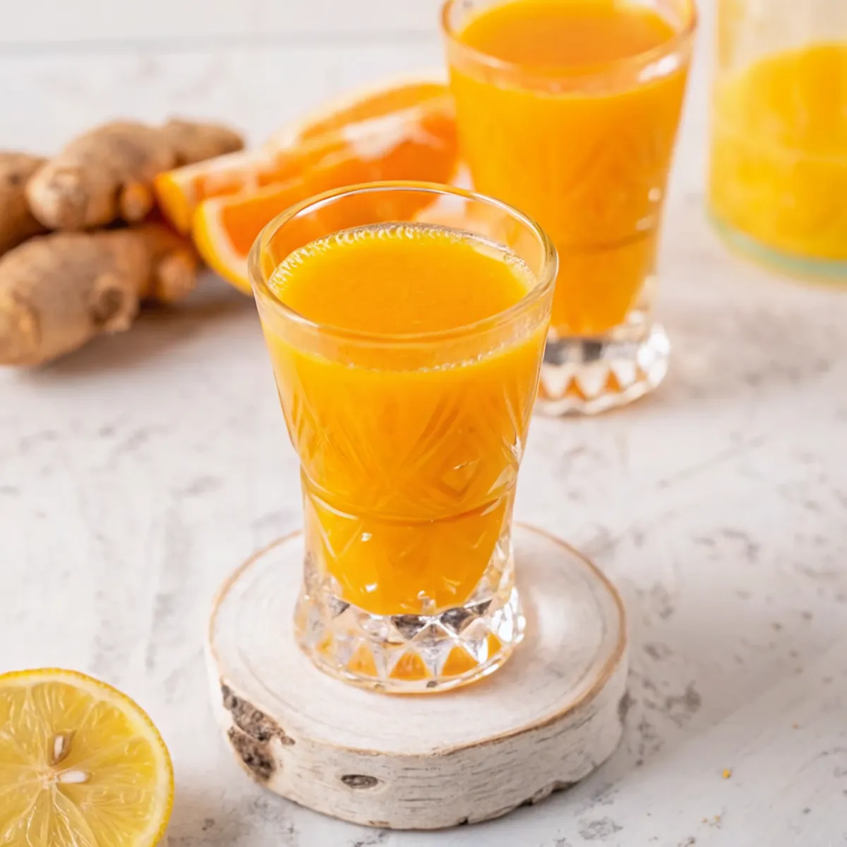 Perfect Wellness Shots With Ginger and Turmeric