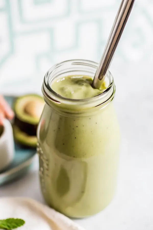 Perfect Matcha Avocado Smoothie (No Fruit)