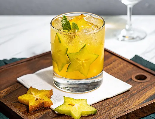 Starfruit Fizz Mocktail 4 Perfect Starfruit Fizz Mocktail