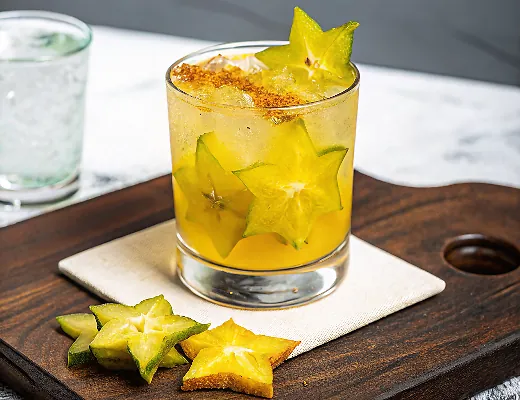 Starfruit Fizz Mocktail 4 Perfect Starfruit Fizz Mocktail