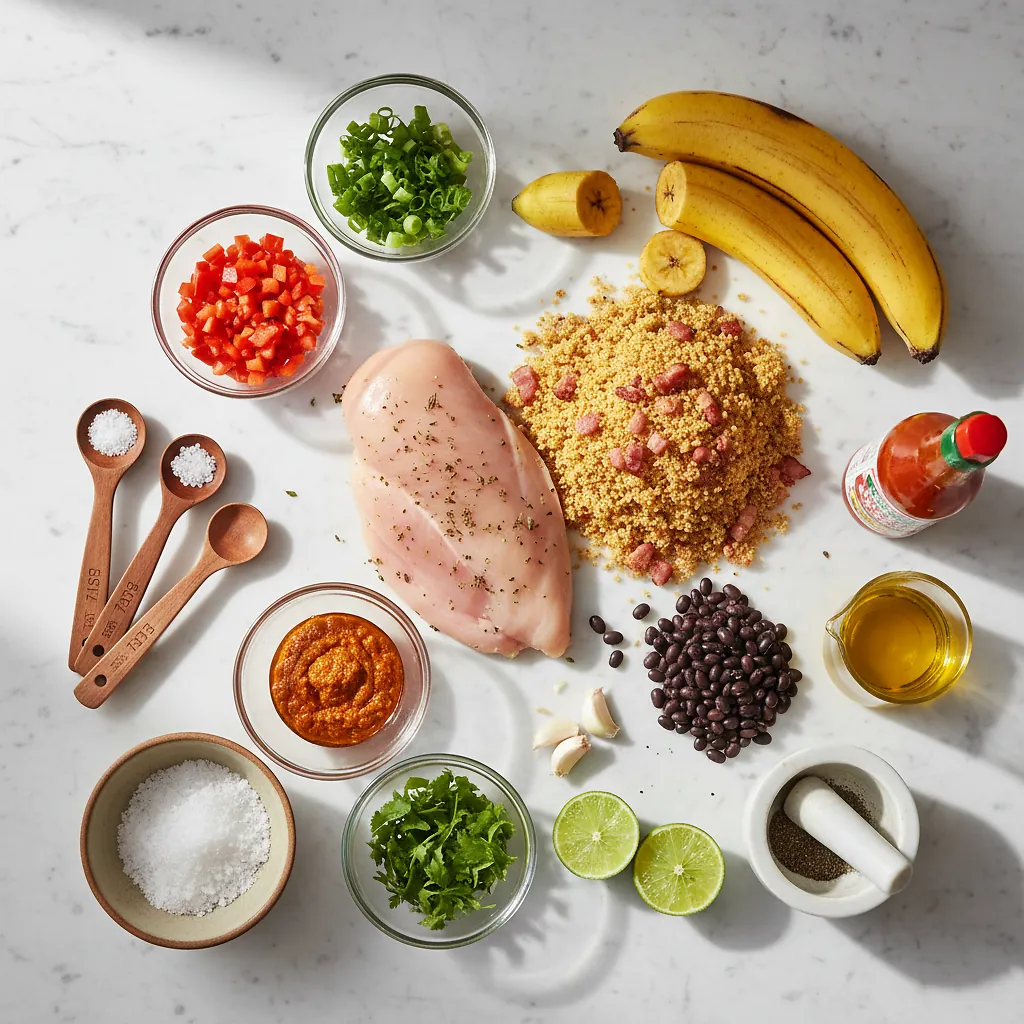 Brazilian Mounjaro ingredients laid out on clean white counter