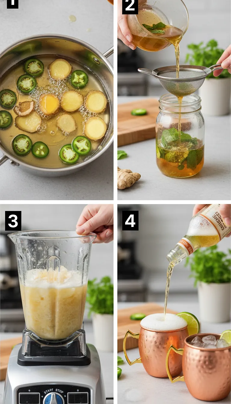 Step-by-Step Instructions for Spicy Elf Moscow Mule