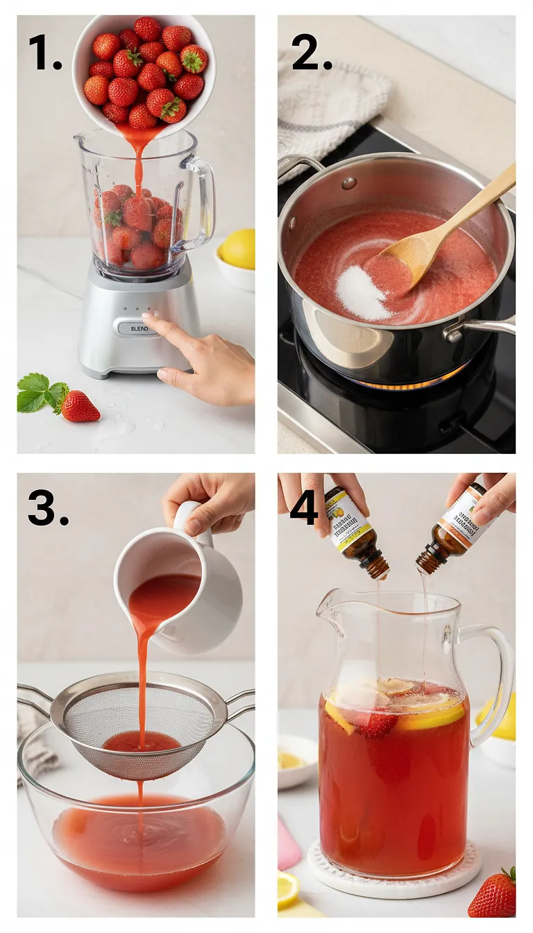 Step-by-Step Instructions for The BEST Strawberry Lemonade Recipe