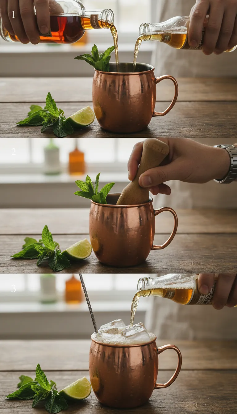 Ginger Mint Bourbon Mule 3 Step-by-Step Instructions for Ginger Mint Bourbon Mule